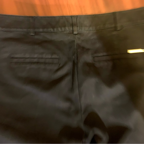 LN MICHAEL KORS RELAXED FIT COTTON BLEND PANTS. GOLD BUTTON & ZIP CLOSURE - Picture 7 of 8